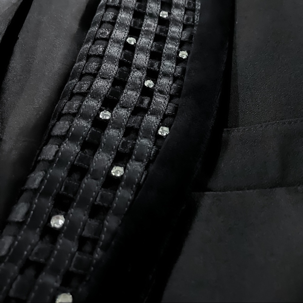 Black Velvet and Rhinestone Blazer - Picture 14 of 16